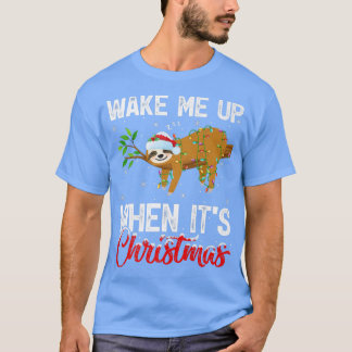 Grappig, lange kerstlampjes maken me wakker als Ch T-shirt