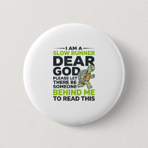 Grappig Langzaam Lopende Schildpad Citaat Vintage Ronde Button 5,7 Cm