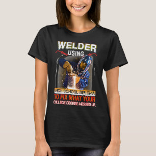 Grappig lassen T-shirt Trotse lasser Gift Premium