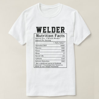 Grappig Lasser Voedingsfeiten Personeelslid Cadeau T-shirt