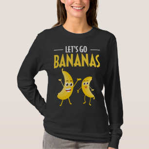 Grappig Laten we gaan bananen Humor banaan tropisc T-shirt