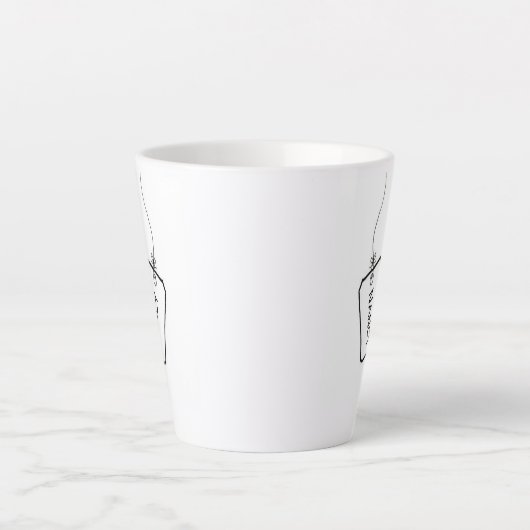 Grappig Latte Mok (Voorkant)