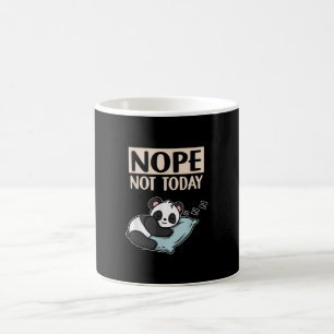 Grappig Lazy Panda Gift Nope niet vandaag Panda Koffiemok