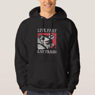 Grappig Leef Snel Eet Afval - Possum Wasbeer Liefh Hoodie