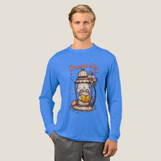 Grappig leesbaar Boeddha Lantaarnontwerp Tri-Blend Shirt