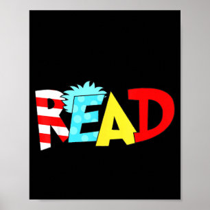 Grappig leesboek liefhebber mannen vrouwen kindere poster