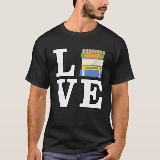 Grappig leesontwerp t-shirt (Voorkant)