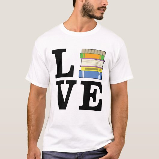 Grappig leesontwerp t-shirt (Voorkant)