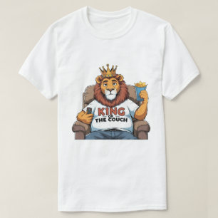 Grappig Leeuw Papa T-Shirt - Koning van de bank