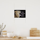 Grappig leeuwen met tongen uit Poster afdrukken (Keuken)