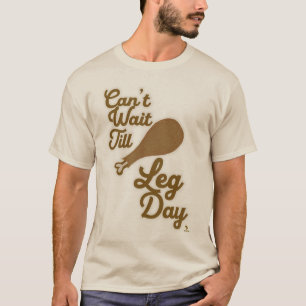 Grappig Leg Day Thanksgiving ontwerp T-shirt