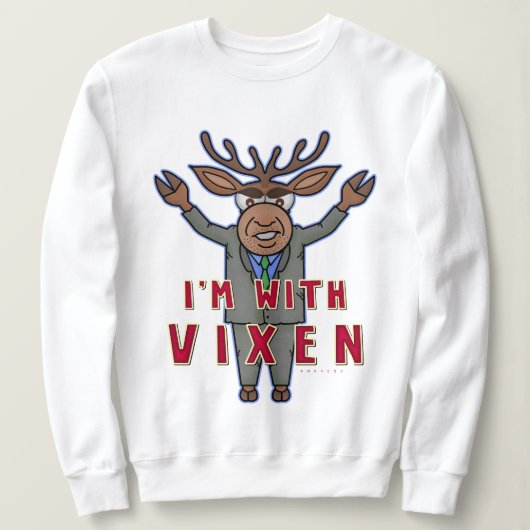 Grappig lelijke Vixen Reindeerverkiezingen Trui (Design voorkant)