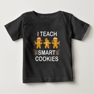 Grappig leraar shirt Ik leer slimme koekjes
