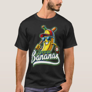 Grappig Let's Go Bananas Shirt Schattigee banaan v