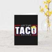 Grappig Let's Go Taco 36 Kaart (Gele Bloem)