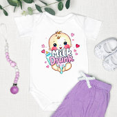 Grappig leuk "Melk Drink" Romper