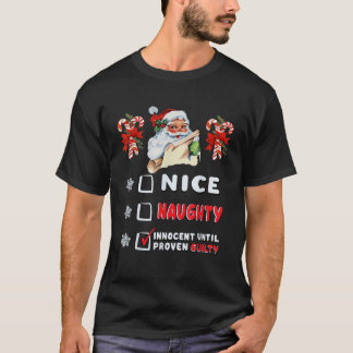 Grappig Leuk Stout Onschuldig Totdat het Tegendeel T-shirt