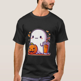 Grappig Leuke Halloween spook drink pompoen T Shir T-shirt
