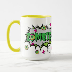 Grappig Leuke Zombie Pop Art Mok