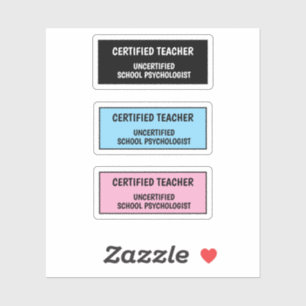 Grappig Leven als School Docent Sticker