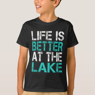 Grappig leven is beter op de Lake Camping Summer V T-shirt