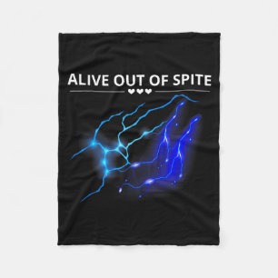 Grappig Levend Uit Wrok Sarcastische Humor Quote Fleece Deken
