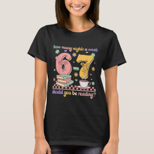 Grappig lezen 67 Leraar zes zeven lezen 6 7 Boe T-shirt