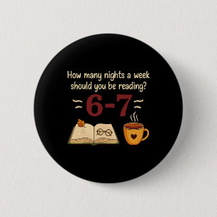 Grappig lezen 67 zes zeven meme Engelse leraar Bo Ronde Button 5,7 Cm