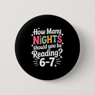 Grappig lezen 6 7 Zes Zeven Meme Englieacher Boek  Ronde Button 5,7 Cm
