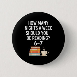 Grappig lezen 6 7 Zes Zeven Meme Englieacher Boek  Ronde Button 5,7 Cm