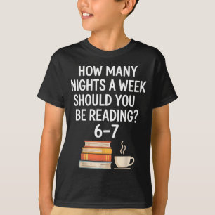 Grappig lezen 6 7 Zes Zeven Meme Englieacher Boek T-shirt