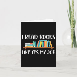 Grappig lezen, ik lees boeken alsof het mijn werk kaart