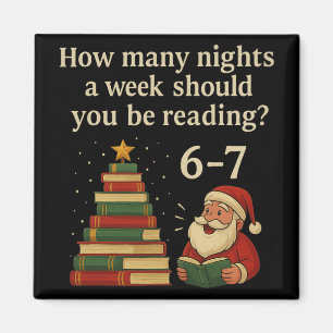 Grappig Lezen Kerstboom Boek – Lezen 6 7 Herinneri Magneet