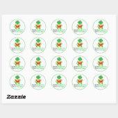 Grappig lezen van boeken - Bookworm Ronde Sticker (Vel)