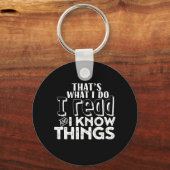 Grappig lezen van het boekwormcitaat dat ik las da sleutelhanger (Voorkant)