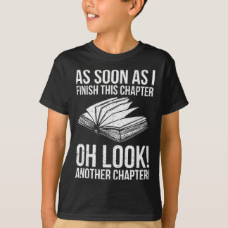Grappig lezen van nog een hoofdstuk Boek Lover T-shirt