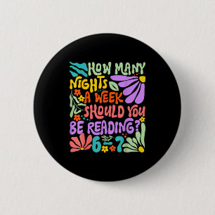Grappig lezen zes zeven meme boekliefhebber 67 ler ronde button 5,7 cm