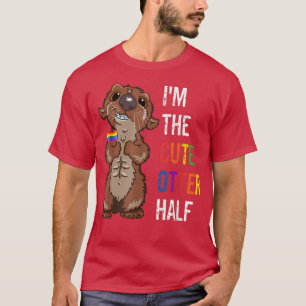 Grappig LGBTQ Gay Pride Month koppels ik ben de Cu T-shirt