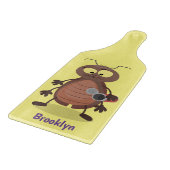 Grappig lief kakkerlak cartoon personage snijplank (Hoek)