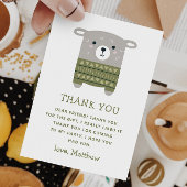 Grappig lief schaap dier. Kinderen verjaardag dier Bedankkaart