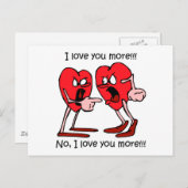 Grappig liefde briefkaart (Voorkant / Achterkant)