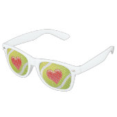Grappig Liefde Tennis Gift | Sportfan Retro Zonnebril (Gekanteld)