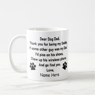 Grappig Lieve Dog Dad met de Mok van de Koffie van