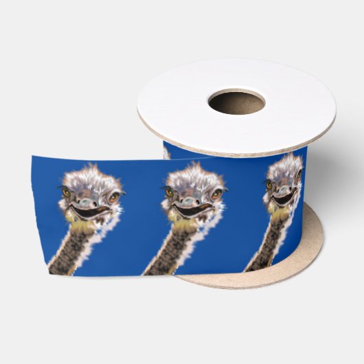 Grappig lint met Happy Struisvogel - Kies kleur (Spoel)