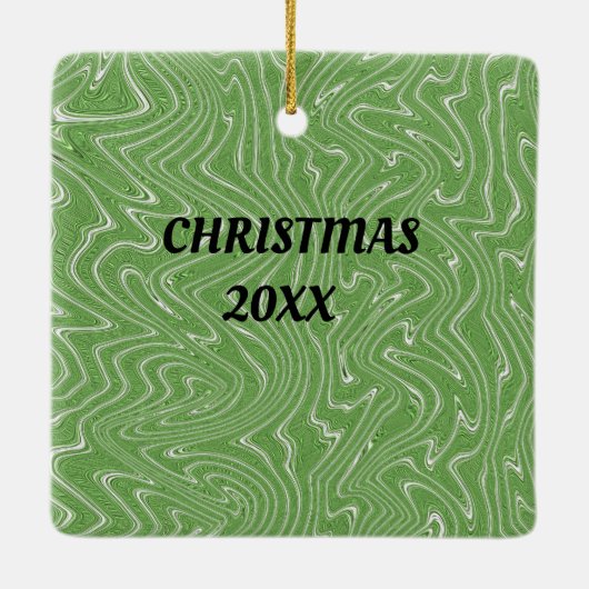 Grappig Llama Kerstversiering - Vrolijk Llama's Keramisch Ornament (Achterkant)