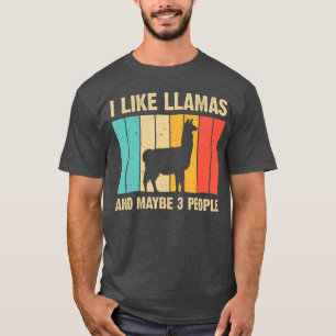 Grappig Llama-ontwerp voor mannen vrouwen Alpaca-l T-shirt