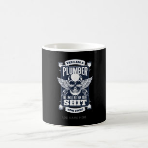 Grappig Loodgieter Citaat Gag Schedel Tattoo - Rep Koffiemok