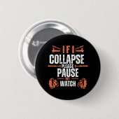 Grappig-lopen Ronde Button 5,7 Cm (Voorkant /achterkant)