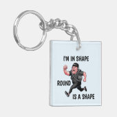 Grappig lopend Man Sleutelhanger (Voorkant Links)