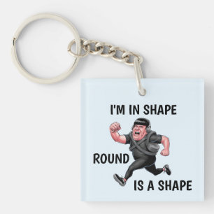 Grappig lopend Man Sleutelhanger